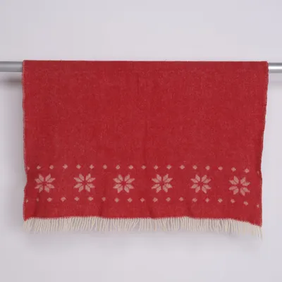 Pläd (Röd, Vit) från Klippan