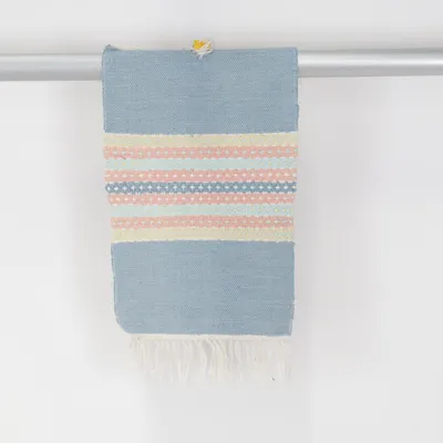 Geweven tapijt (Blauw, Meerkleurig)