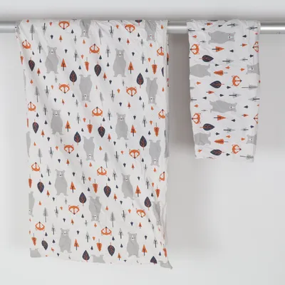 Parure de lit (Blanc, Multicolore) de Meradiso Coton