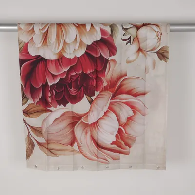 Duschdraperi (Röd) Polyester