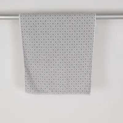 Bath towel (White, Gray) from Nina Royal Cotton