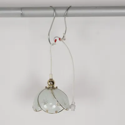 Plafonnier (GLAS MÄSSING FÖNSTERLAMPA )