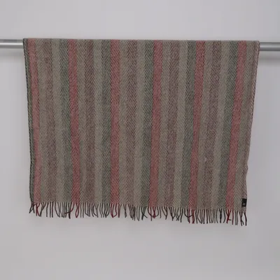 Plaid (Rood, Grijs) van Hemtex Wol