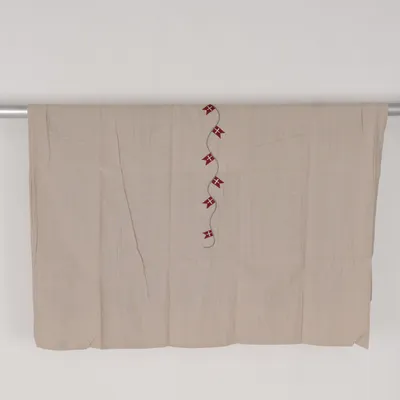 Bordsduk (Beige, Röd, Vit) från Speedtsberg Bomull, Linne