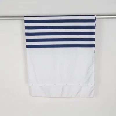Rideau de douche (Blanc, Bleu) de Noble House Polyester