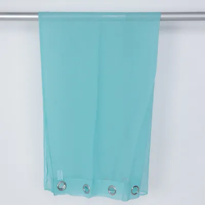 Ringgordijnen (Turquoise) Polyester