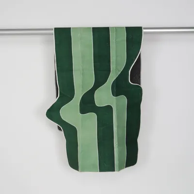 Vävd matta (Grön, Flerfärgad)