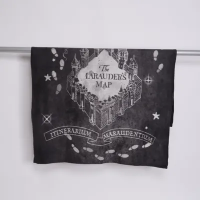 Pläd (Grå, Vit) från Harry Potter Polyester