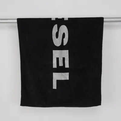Bath towel (Black) from Diesel Beachwear Cotton