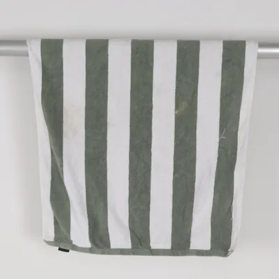 Badlakan (Grön, Vit) från H&M Home Bomull