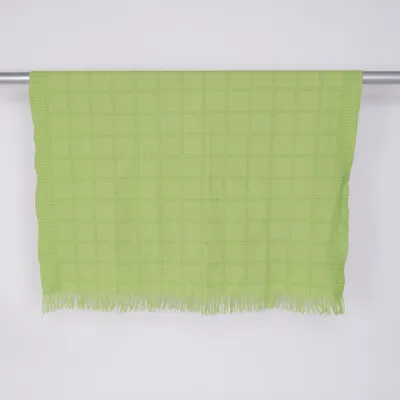 Filt (Grön) från Klippan Bomull, Ull