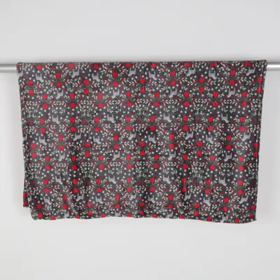 Tæpppe (Julglädje blanket Grey 2573) fra PLAID Polyester