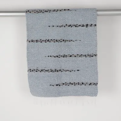 Webteppich (Blau, Grau)