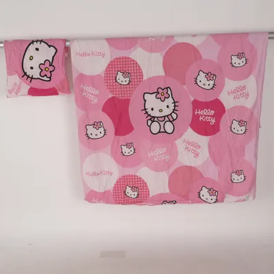 Sengesæt (Pink, Hvid) fra Hello Kitty by Sanrio Bomuld