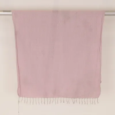 Strandtuch (Pink, Weiß) von Hamam Baumwolle