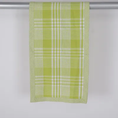 Tischläufer (Grün, Weiß) von Home Art