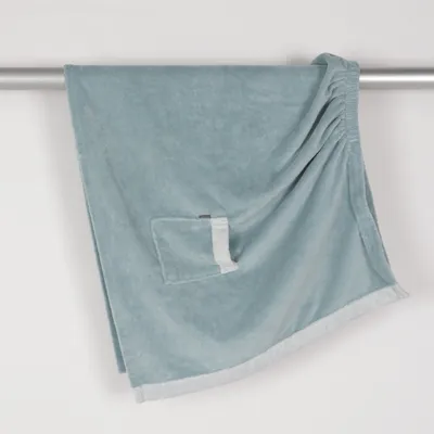 Bathrobe (Blue, White) from OW Intimates Cotton, Polyester, Viscose