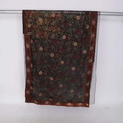 Sari (Black, Multicolored)
