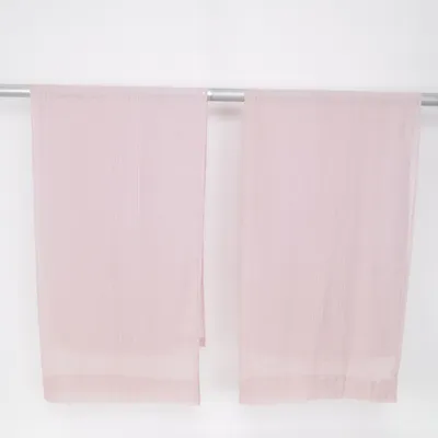Rod pocket curtain (Pink) Polyester