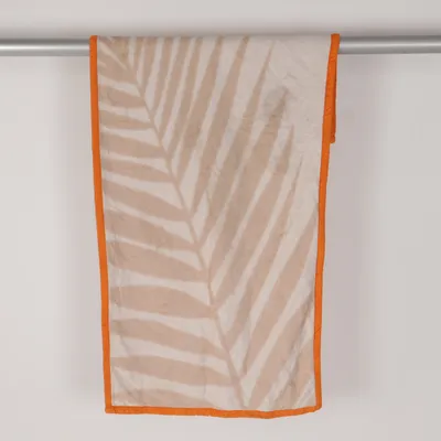 Strandhandduk (Beige, Orange) från Lancaster Bomull