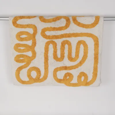 Long pile rug (Beige, Yellow) from Jotex Cotton