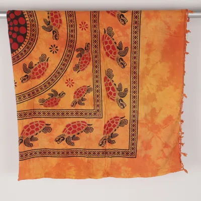 Tagesdecke (Orange, Braun, Mehrfarbig)