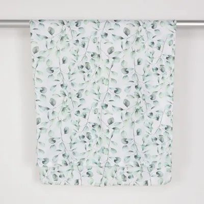 Duschdraperi (Vit, Grön) från Miomare Polyester