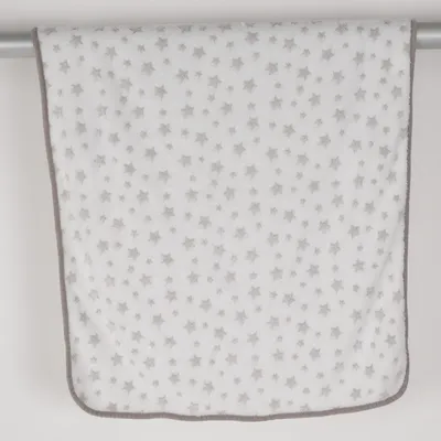 Baby deken (Wit, Grijs) van Carlo Baby Polyester