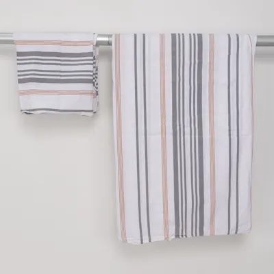Bed set (White, Multicolored) from H&M Home Cotton