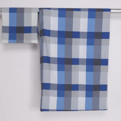 Bäddset (Blå, Grå, Vit) från Schiesser Bomull