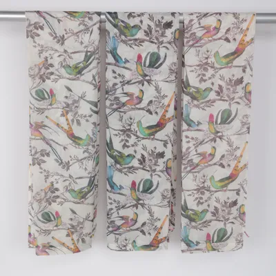 Rod pocket curtain (Beige, Multicolored) from Indiska Polyester