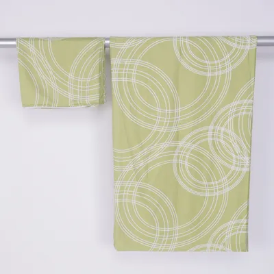 Bed set (Green, White) from Luca Bessoni Polyester