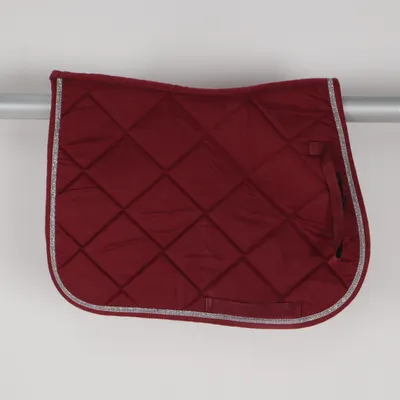Saddle pad (Red, Silver) from HKM