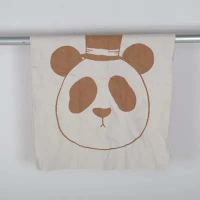 Baby blanket (Beige, White) from Mini Rodini Home