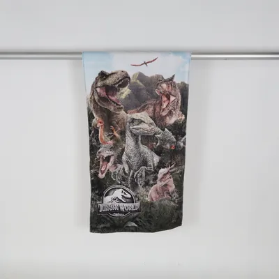Beach towel (Black, Green, Brown) from Jurassic World
