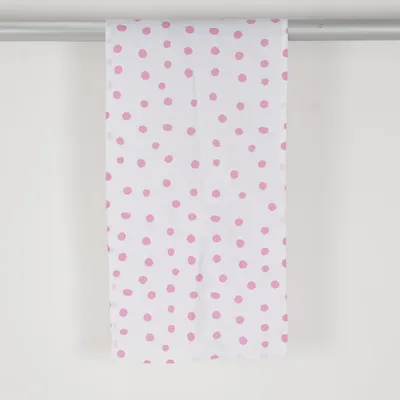 Chemin de table (Blanc, Rose) de KiK Coton