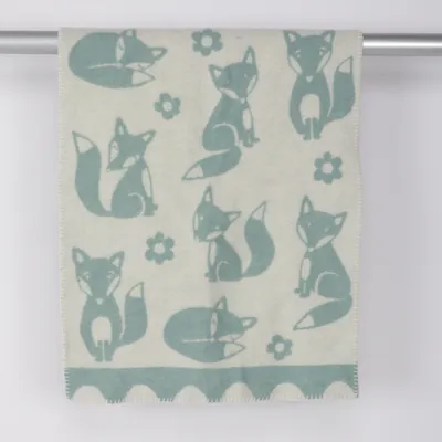 Babyfilt (Blå, Vit) från Klippan Ull