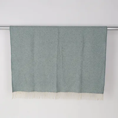 Blanket (Blue, White) from Klippan Wool