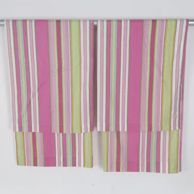 Rideau passe tringle (Rose, Vert, Blanc) de Kid Coton, Polyester