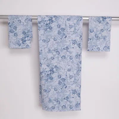 Bäddset (Blå, Vit, Flerfärgad)