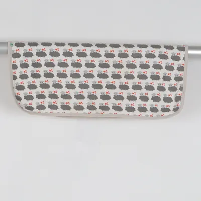 Babyfilt (Grå, Vit, Röd) från Sture & Lisa Bomull