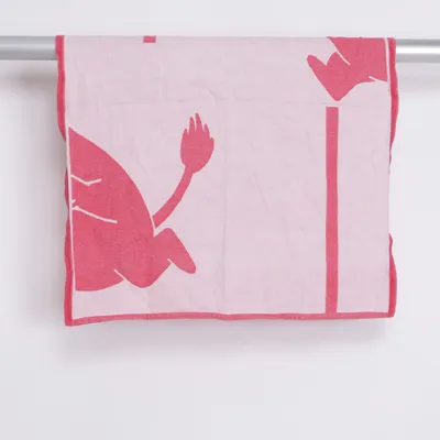 Babyfilt (Röd, Vit) från Ekelund Bomull