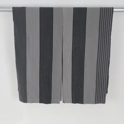 Rod pocket curtain (Gray, Black) from Åhléns Cotton