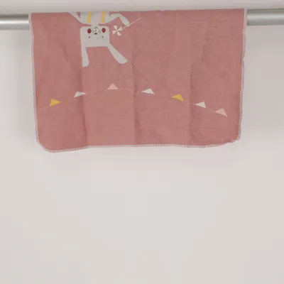 Baby blanket (Pink, White) from David Fussenegger Cotton, Viscose