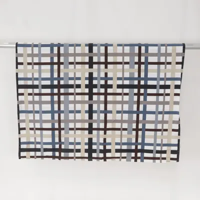 Dekbedovertrek (Wit, Blauw, Bruin) van Borås Katoen