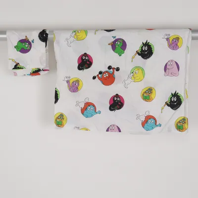 Parure de lit (Blanc, Multicolore) de Barbapapa Coton