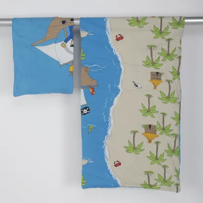 Bäddset (Blå, Flerfärgad) från NKD Bomull