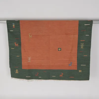 Tapis Röllakan (Vert, Marron, Multicolore)