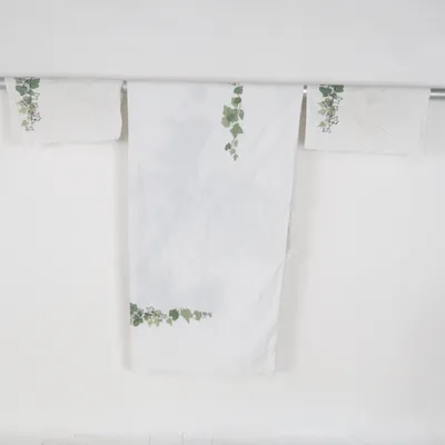 Bed set (White, Green) from Hemtex Cotton