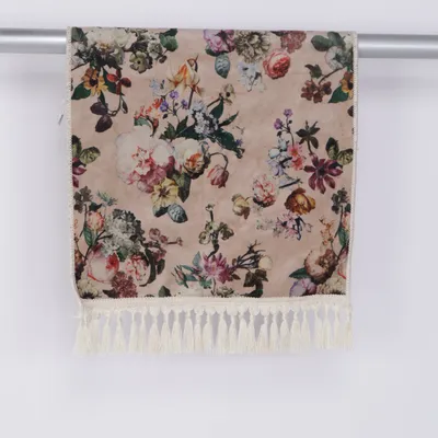 Laagpolig vloerkleed (Beige, Meerkleurig) van Essenza Katoen, Polyester, Polyurethaan